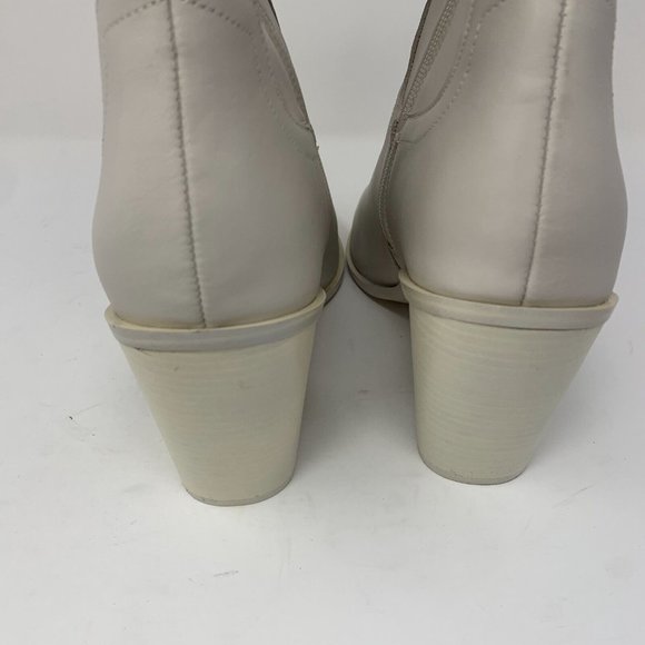 Steve Madden Thorn THOR07S1 Ankle Boots Women 11 Bone Pointed Toe Side Zip S0538 - Picture 9 of 14